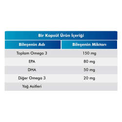 Voop Omega-3 500 mg Takviye Edici Gıda 60 Kapsül - 3
