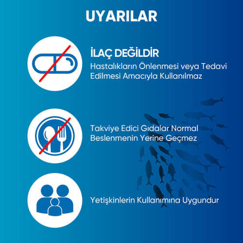 Voop Omega-3 500 mg Takviye Edici Gıda 60 Kapsül - 7