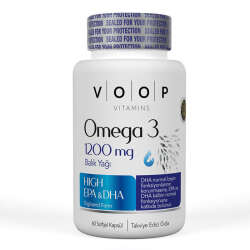 Voop Omega 3 İçeren Takviye Edici Gıda 60 Kapsül - 1