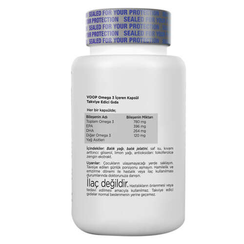Voop Omega 3 İçeren Takviye Edici Gıda 60 Kapsül - 2