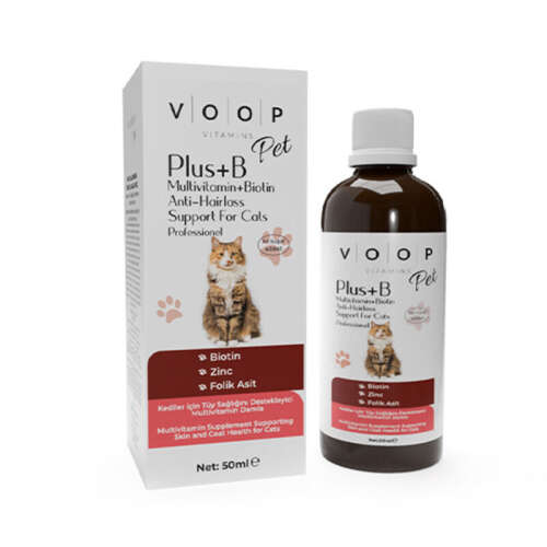Voop Pet Kediler İçin Tüy Sağlığı Damlası 50 ml - Voop
