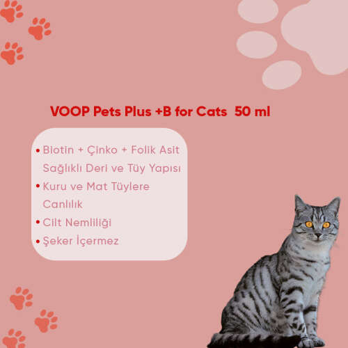 Voop Pet Kediler İçin Tüy Sağlığı Damlası 50 ml - 2