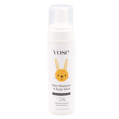 Vose Bebek Saç ve Vücut Köpük Şampuan 200 ml - Vose
