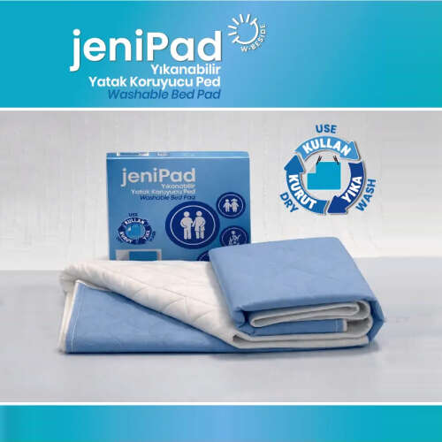 W Beside Jenipad Yıkanabilir Hasta ve Bebek Altı Yatak Bezi - Kanatlı - 2