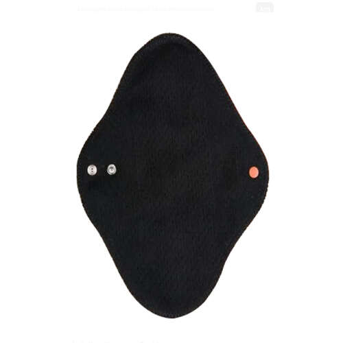 W Beside Jenipad Yıkanabilir Kadın Pedi Pamuklu Sızdırmaz Normal Ultra Emici Siyah 3 Adet - W Beside