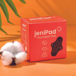 W-Beside JeniPad Yıkanabilir Ped 6 Adet - Siyah Günlük - 2