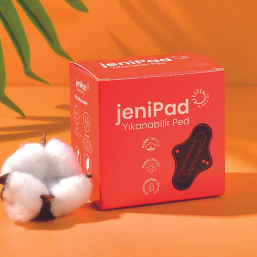 W-Beside JeniPad Yıkanabilir Ped 6 Adet - Siyah Günlük - 2