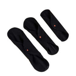 W-Beside JeniPad Yıkanabilir Ped Mix -Siyah - 1