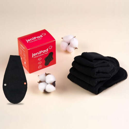 W-Beside JeniPad Yıkanabilir Ped Tanga - Siyah 6 Adet - 2