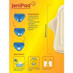 W - Beside Jainped Ultra Emici Yıkanabilir Kadın Mesane Pedi 2 Adet - 5