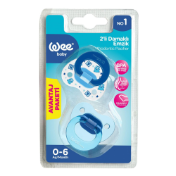 Wee Baby 2li Damaklı Emzik No1 0-6 Ay - Pembe - 1