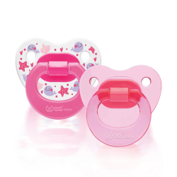 Wee Baby 2li Damaklı Emzik No1 0-6 Ay - Pembe - 2