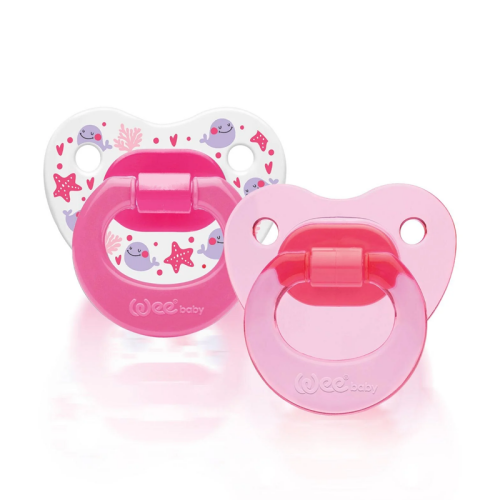 Wee Baby 2li Damaklı Emzik No1 0-6 Ay - Pembe - 2