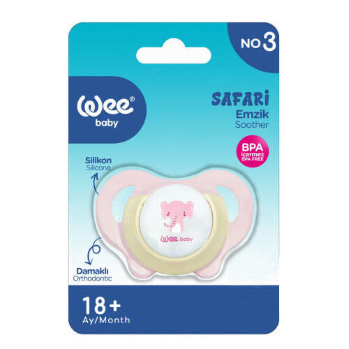 Wee Baby Damaklı Safari Emzik 18+ Ay 948 - Wee Baby