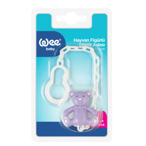 Wee Baby Figürlü Emzik Askısı Pembe - Wee Baby