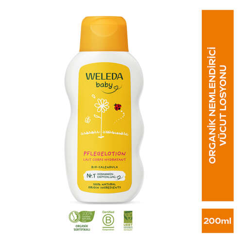 Weleda Calendula Organik Nemlendirici Vücut Losyonu 200 ml - 2