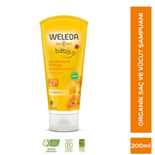 Weleda Calendula Organik Saç ve Vücut Şampuanı 200 ml - 7