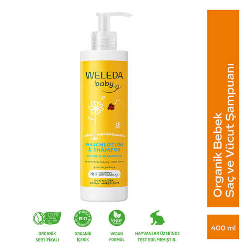 Weleda Calendula Organik Saç ve Vücut Şampuanı 400ml - 2