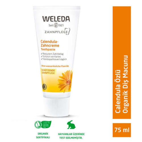 Weleda Calendula Özlü Organik Diş Macunu 75ml - Weleda