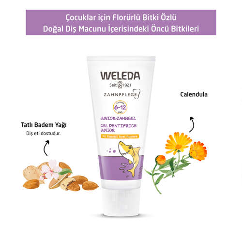 Weleda Çocuklar için Florürlü Doğal Diş Macunu 50 ml - 6-12 Yaş - 3