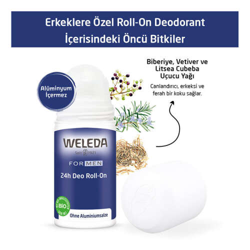 Weleda Erkeklere Özel Roll On Deodorant 50 ml - 4