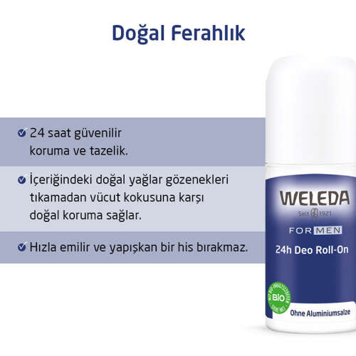 Weleda Erkeklere Özel Roll On Deodorant 50 ml - 3