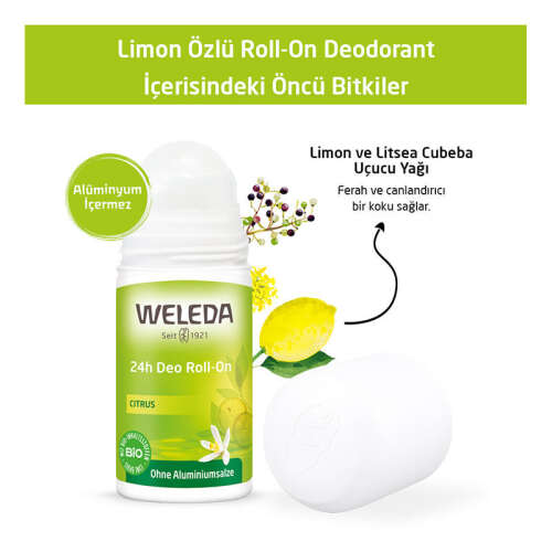 Weleda Limon Özlü Doğal Roll On Deodorant 50 ml - 2