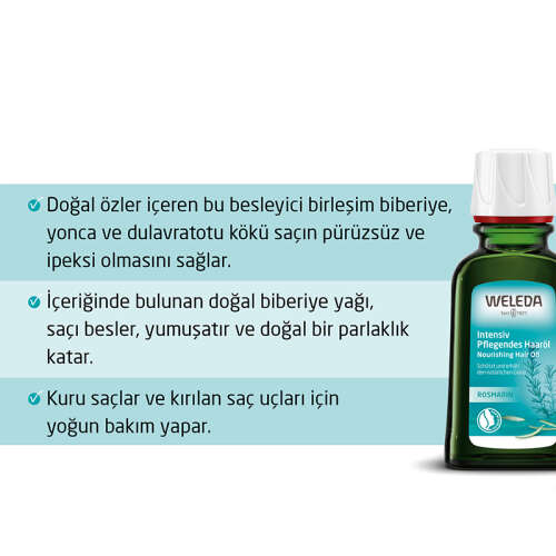 Weleda Organik Besleyici Saç Bakım Yağı 50 ml - Weleda