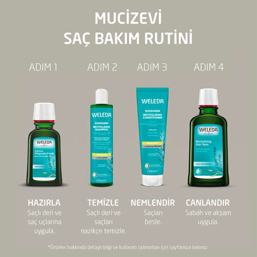 Weleda Rosmarin Biberiye Özlü Canlandırıcı Saç Kremi 150 ml - 5
