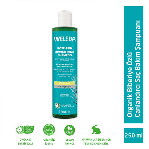 Weleda Rosmarin Biberiye Özlü Canlandırıcı Şampuan 250 ml - 2