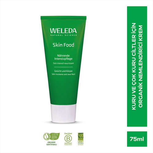 Weleda Skin Food Nemlendirici ve Besleyici Organik Bakım Kremi 75ml - Çok Kuru ve Kuru Ciltler - Weleda