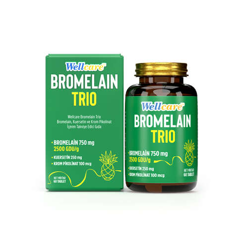 Wellcare Bromelain Trio 60 Tablet - Wellcare
