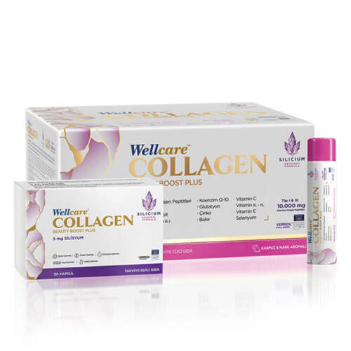 Wellcare Collagen Beauty Boost 10.000 mg 30 Tüp ve 30 Kapsül - Wellcare