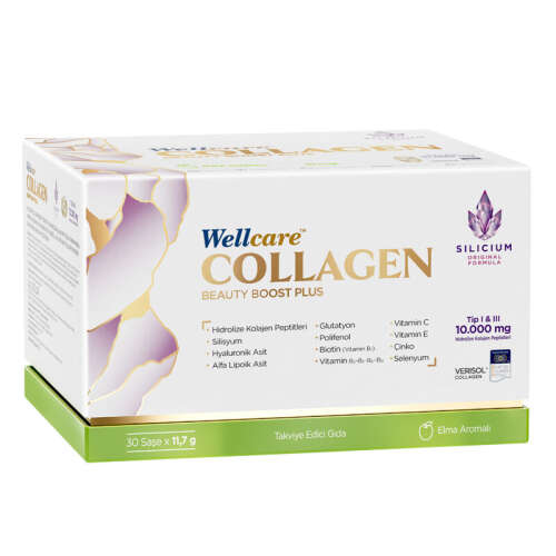 Wellcare Collagen Beauty Boost Plus 10.000 mg 30 Saşe Elma Aromalı - Wellcare
