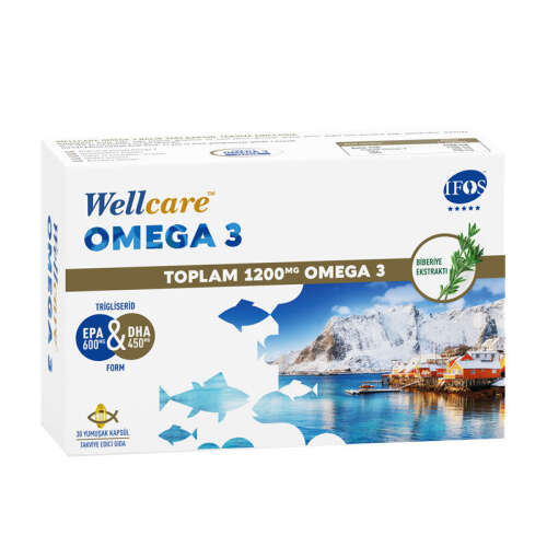 Wellcare Omega 3 Balık Yağı 30 Kapsül - Wellcare