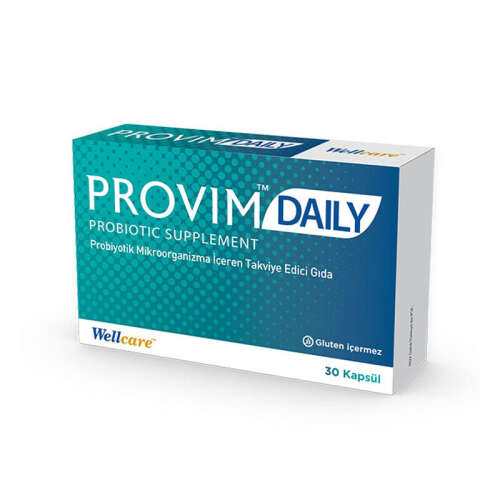 Wellcare Provim Daily Probiyotik Takviye Edici Gıda 30 Kapsül - Wellcare