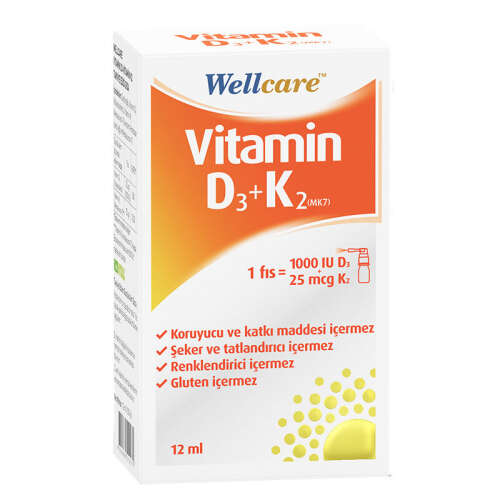 Wellcare Wellcare Vitamin D3 K2 12 ml - Wellcare