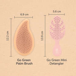 Wet Brush Go Green Palm Detangler Hindistan Cevizi Yağlı Saç Fırçası - 5