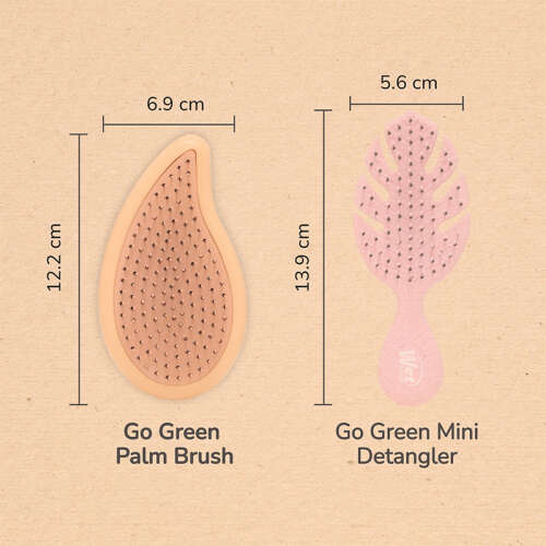 Wet Brush Go Green Palm Detangler Hindistan Cevizi Yağlı Saç Fırçası - 5
