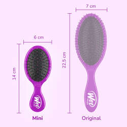 Wet Brush Mini Detangler Dolaşık Açıcı Saç Fırçası Mor - 5