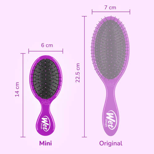Wet Brush Mini Detangler Dolaşık Açıcı Saç Fırçası Mor - 5