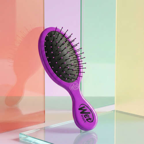 Wet Brush Mini Detangler Dolaşık Açıcı Saç Fırçası Mor - 6