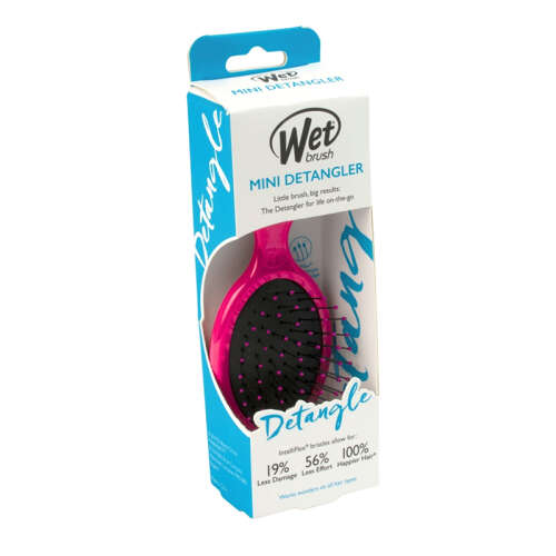 Wet Brush Mini Detangler Dolaşık Açıcı Saç Fırçası Pembe - 2