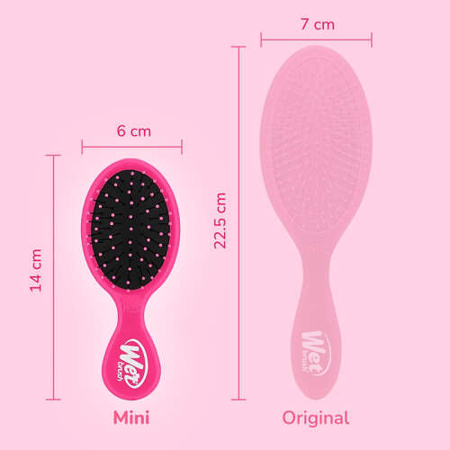 Wet Brush Mini Detangler Dolaşık Açıcı Saç Fırçası Pembe - 5