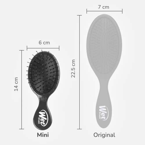Wet Brush Mini Detangler Dolaşık Açıcı Saç Fırçası Siyah - 5