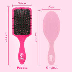 Wet Brush Paddle Detangler Dolaşık Açıcı Geniş Saç Fırçası Pembe - 6