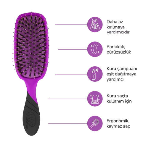 Wet Brush Pro Shine Enhancer Saç Fırçası - Mor - 5