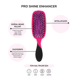 Wet Brush Pro Shine Enhancer Saç Fırçası - Pembe - 4