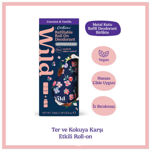 Wild Coconut-Vanilla Refillable Roll On Deodorant 50 ml - 2