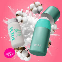 Wild Antiperspirant Roll On Aqua Case - Fresh Cotton - Sea Salt Refill Deodorant 50 ml - 4